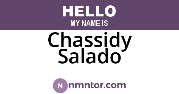 Chassidy Salado
