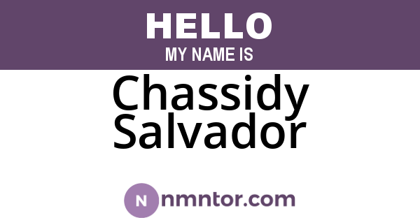 Chassidy Salvador