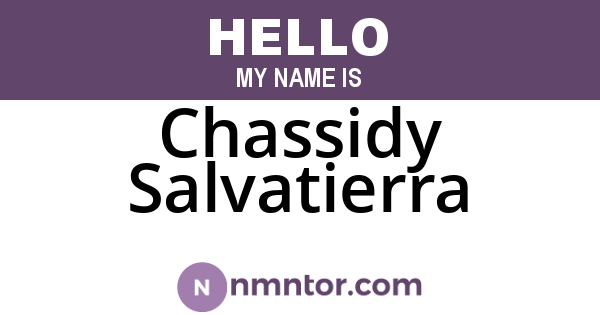 Chassidy Salvatierra