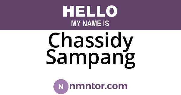 Chassidy Sampang