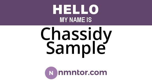 Chassidy Sample