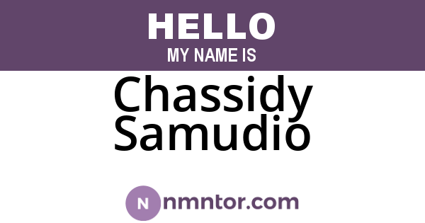 Chassidy Samudio