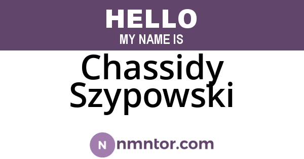Chassidy Szypowski