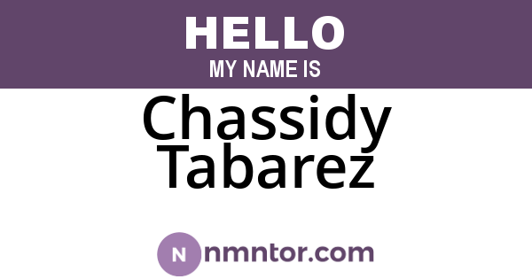 Chassidy Tabarez