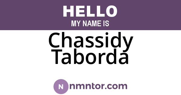 Chassidy Taborda
