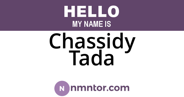 Chassidy Tada