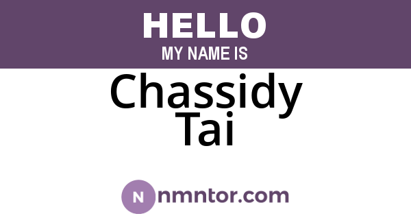 Chassidy Tai