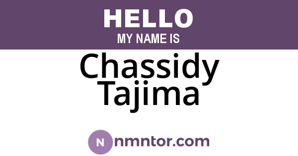 Chassidy Tajima