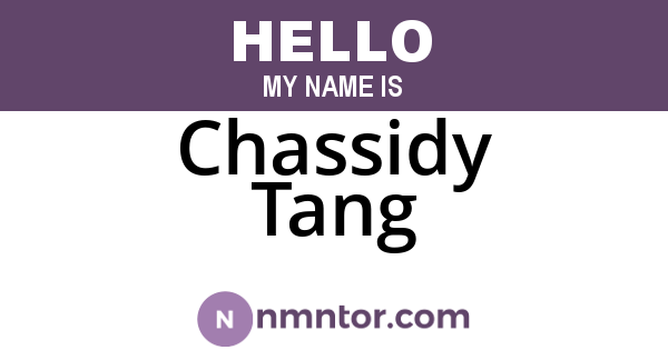 Chassidy Tang