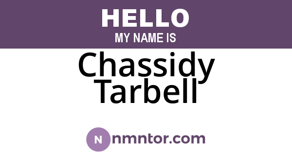 Chassidy Tarbell