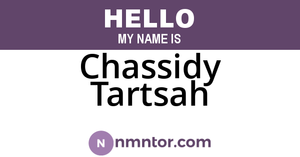 Chassidy Tartsah
