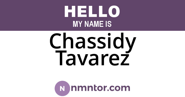 Chassidy Tavarez