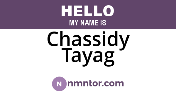 Chassidy Tayag