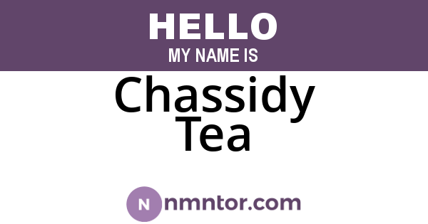 Chassidy Tea