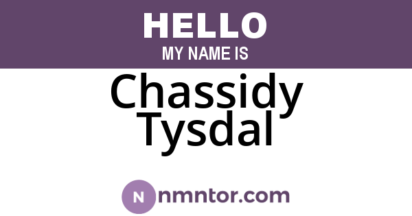 Chassidy Tysdal