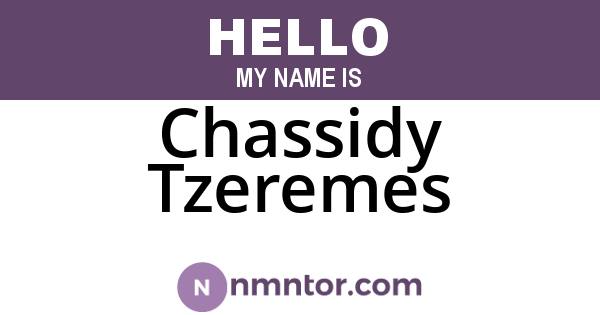 Chassidy Tzeremes