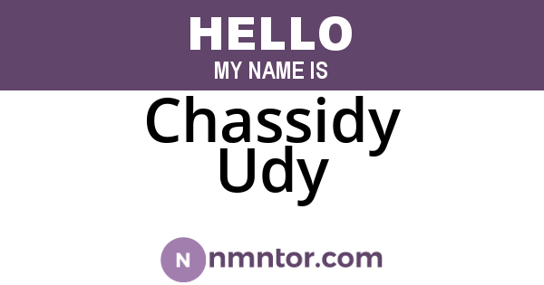 Chassidy Udy
