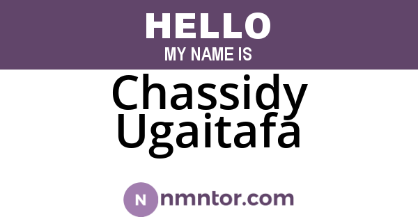 Chassidy Ugaitafa