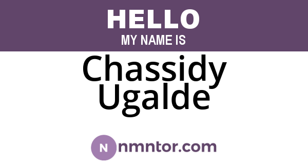 Chassidy Ugalde