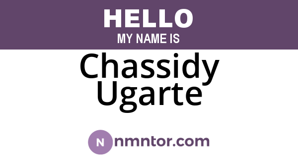 Chassidy Ugarte