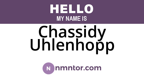 Chassidy Uhlenhopp