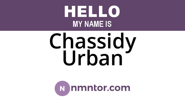 Chassidy Urban