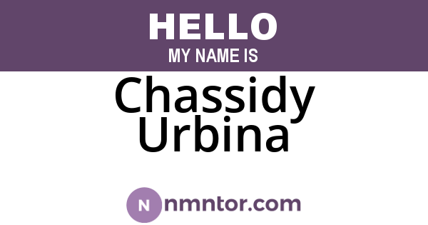 Chassidy Urbina