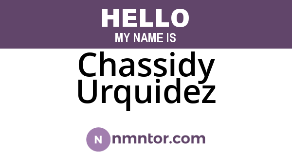 Chassidy Urquidez