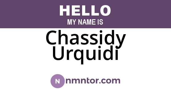 Chassidy Urquidi