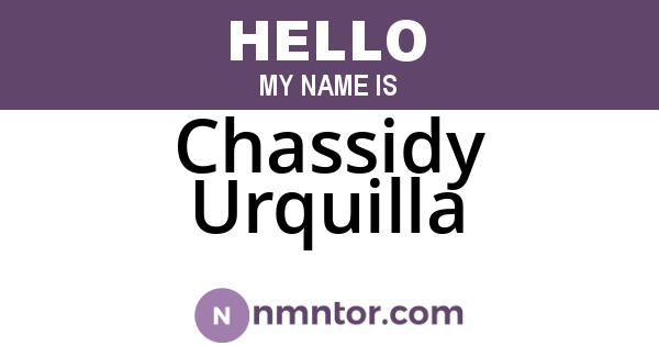 Chassidy Urquilla