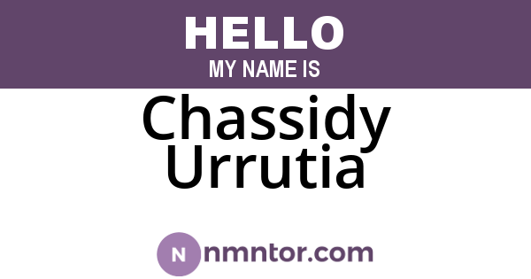 Chassidy Urrutia