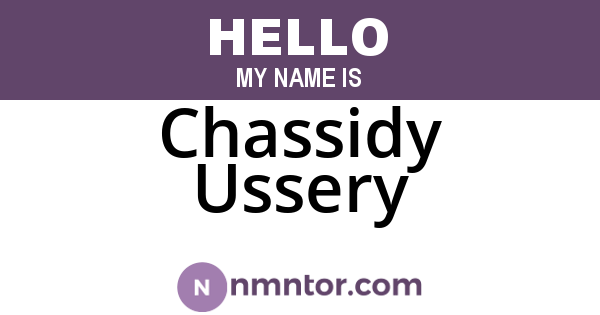 Chassidy Ussery