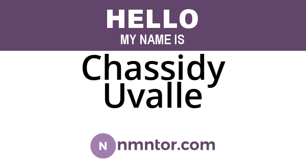 Chassidy Uvalle