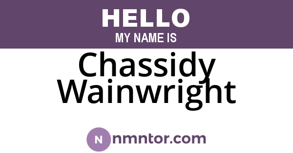 Chassidy Wainwright