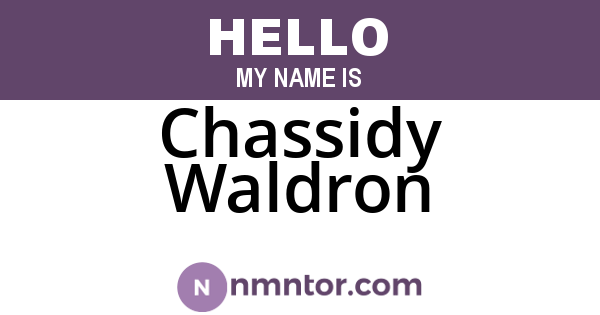 Chassidy Waldron