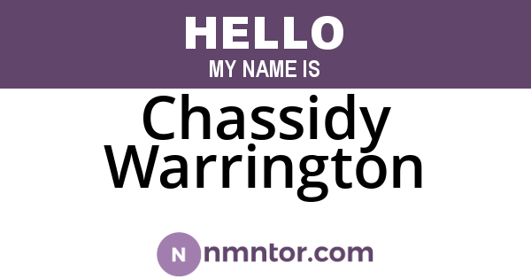 Chassidy Warrington