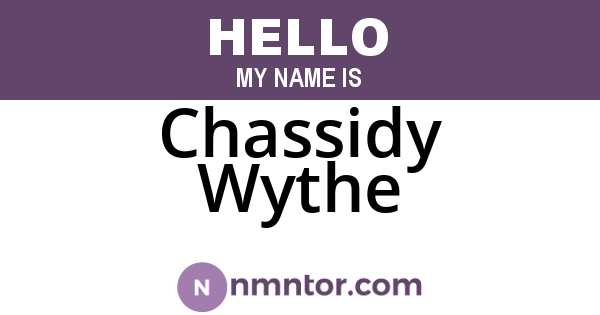 Chassidy Wythe
