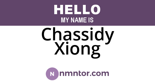 Chassidy Xiong