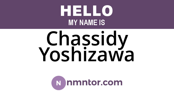 Chassidy Yoshizawa