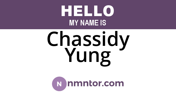 Chassidy Yung