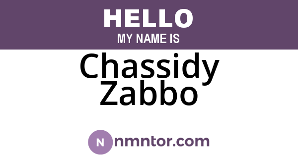 Chassidy Zabbo