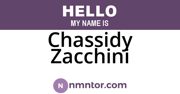 Chassidy Zacchini
