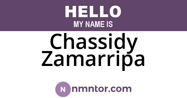 Chassidy Zamarripa