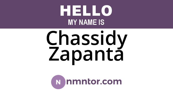 Chassidy Zapanta