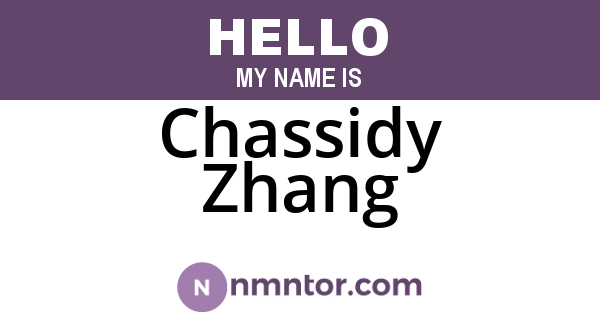 Chassidy Zhang