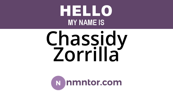 Chassidy Zorrilla