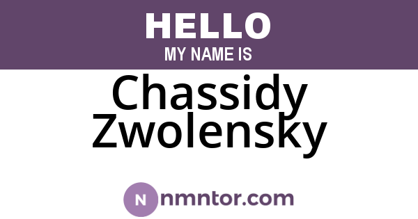 Chassidy Zwolensky