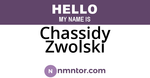 Chassidy Zwolski