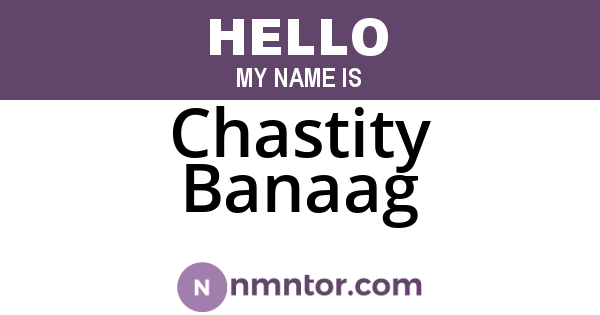 Chastity Banaag