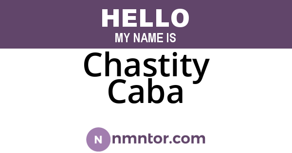 Chastity Caba